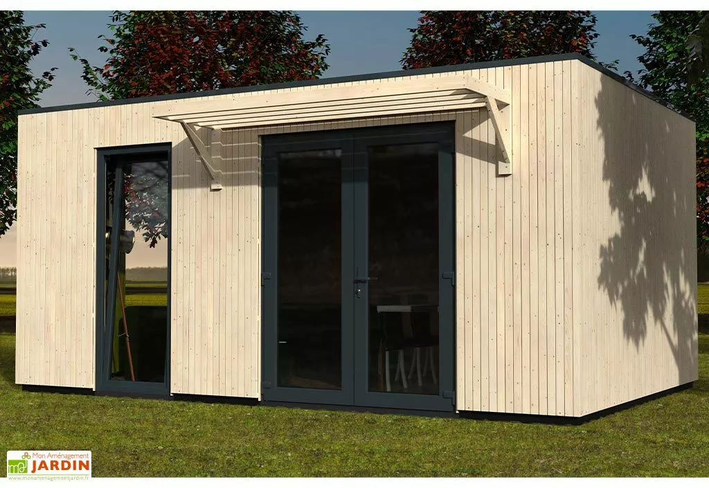 Décor Et Jardin Studio De Jardin Modulable En Bois De Sapin Brut Como 19 M² 4 Décor Et Jardin Studio De Jardin Modulable En Bois De Sapin Brut Como 19 M² – Image 2