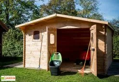 Habrita Abri De Jardin En Bois Douglas 28 Mm – 14,85 M² : 4,22 X 3,52 M