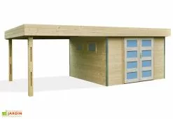 Forest Style Abri De Jardin Bois Lounj 28 Mm (300x581) -Abri et rangement boutique chalet jardin bois cabane