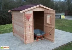 Habrita Abri De Jardin En Bois Douglas 20 Mm – 4,71 M² : 2,31 X 2,04 M -Abri et rangement boutique chalet jardin bois douglas habrita 20mm