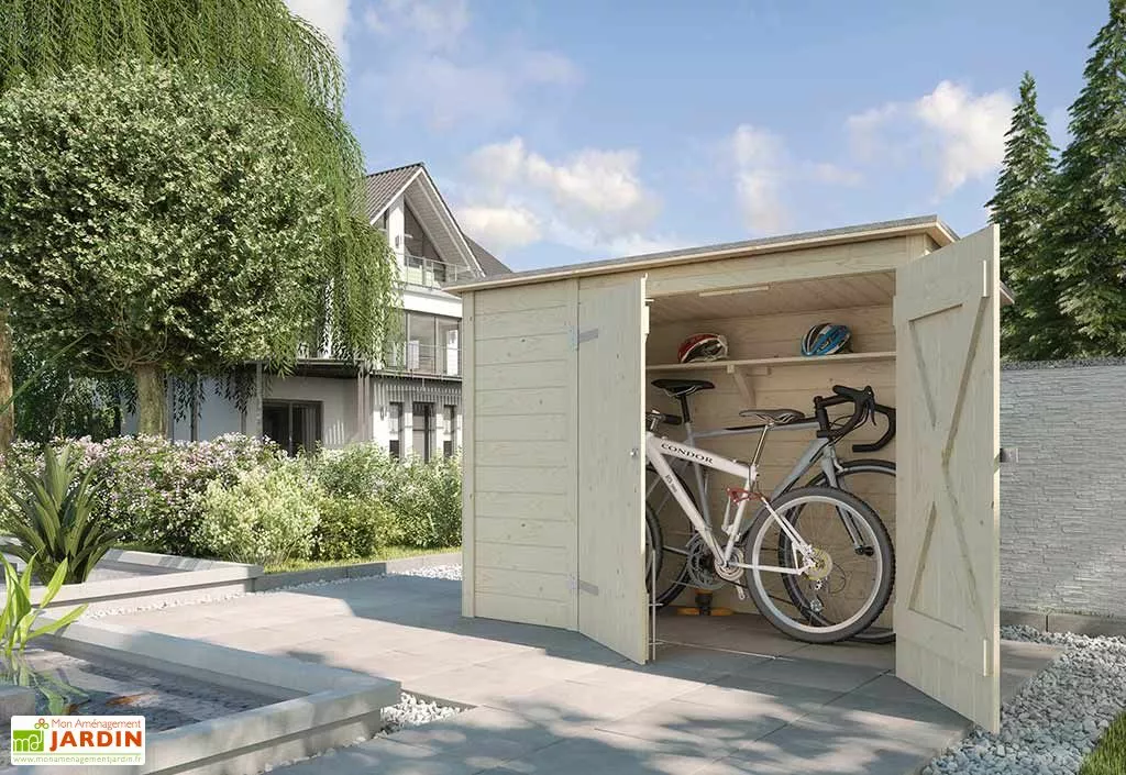 Weka Coffre De Rangement Bois Pour Vélos 84x205 4 Weka Coffre De Rangement Bois Pour Vélos 84x205 – Image 2