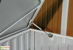 Coffre De Jardin En Métal Gris Anthracite Duramax - 174 X 73 X 73 Cm -Abri et rangement boutique coffre de rangement metal 1