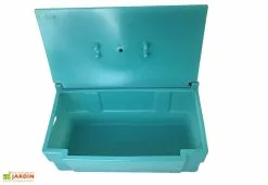 Plast'Up Coffre De Jardin Avec Poignées – 100 L -Abri et rangement boutique coffre jardin 100l bleu