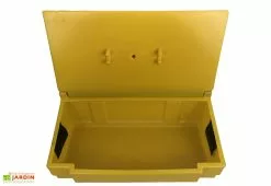 Plast'Up Coffre De Jardin Avec Poignées – 50 L -Abri et rangement boutique coffre jardin 50l jaune