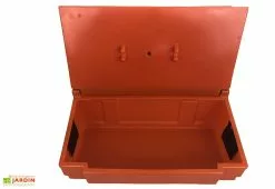 Plast'Up Coffre De Jardin Avec Poignées – 50 L -Abri et rangement boutique coffre jardin 50l orange