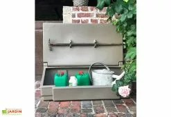 Plast'Up Coffre De Jardin Avec Poignées – 50 L -Abri et rangement boutique coffre jardin 50l taupe ex