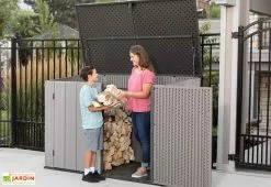 Lifetime Coffre De Rangement Extérieur En Résine Effet Bois - 2407 L 12 Lifetime Coffre De Rangement Extérieur En Résine Effet Bois - 2407 L -Abri et rangement boutique coffre jardin bucher resine lifetime