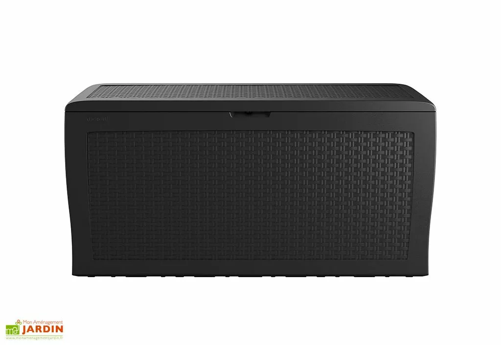 Coffre De Jardin Keter Gris En Résine Tressée – Samoa 270 L 5 Coffre De Jardin Keter Gris En Résine Tressée – Samoa 270 L – Image 3