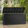 Coffre De Jardin Keter Gris En Résine Tressée – Samoa 270 L