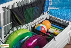 Coffre De Jardin Et Piscine Keter Blanc En Résine – Pool Box 455 L -Abri et rangement boutique coffre jardin piscine keter resine blanc pool box 455l 1