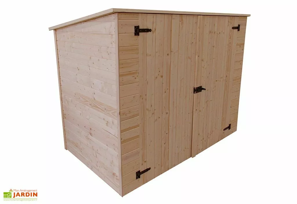 Habrita Coffre De Rangement Bois Pour Vélos Motos - 125 X 220 X 162 Cm 3 Habrita Coffre De Rangement Bois Pour Vélos Motos - 125 X 220 X 162 Cm