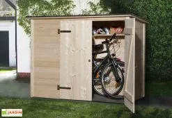 Weka Coffre De Rangement Bois Pour Vélos 84x205