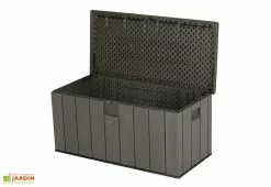 Coffre De Rangement En Lifetime En PEHD Imitation Bois 570 L -Abri et rangement boutique coffre rangement jardin lifetime pehd imitation bois 570l 2