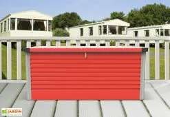 Trimetals Coffre De Rangement Design En Métal PatioBox 135x78,5x72cm (4 Coloris) -Abri et rangement boutique coffre rangement jardin metal acier galvanise trimetals patiobox s 2