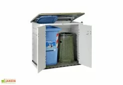 Habrita Coffre De Rangement Multifonction En PVC 1100L 122x82x130cm -Abri et rangement boutique coffre rangement jardin resine 1100l box evo 100 garofalo 1