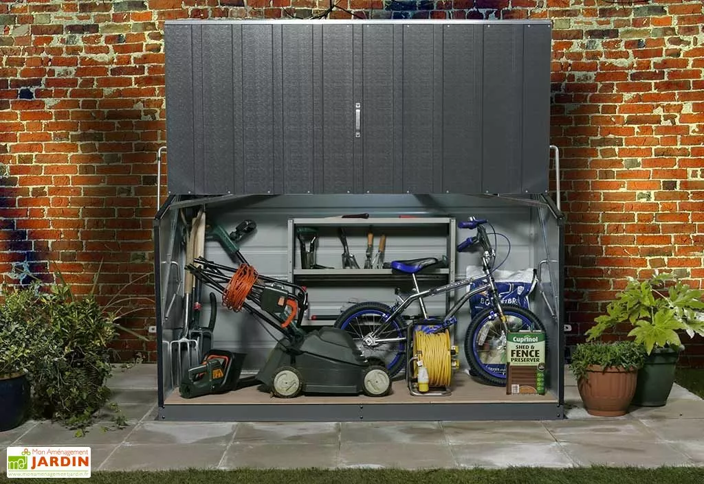 Trimetals Coffre De Rangement Métal Storeguard Anthracite (196x89x113) 4 Trimetals Coffre De Rangement Métal Storeguard Anthracite (196x89x113) – Image 2