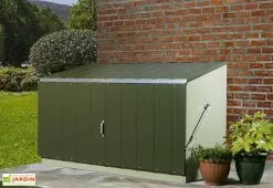 Trimetals Coffre De Rangement Métal Storeguard Vert (196x89x113) -Abri et rangement boutique coffre rangement metal jardin trimetals vert 1