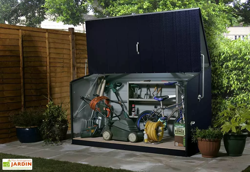 Trimetals Coffre De Rangement Métal Storeguard Anthracite (196x89x113) 3 Trimetals Coffre De Rangement Métal Storeguard Anthracite (196x89x113)