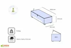 Keter Coffre De Rangement En Résine Tressée Tropic 302L 11 Keter Coffre De Rangement En Résine Tressée Tropic 302L -Abri et rangement boutique coffre rangement resine tropic 302l 1