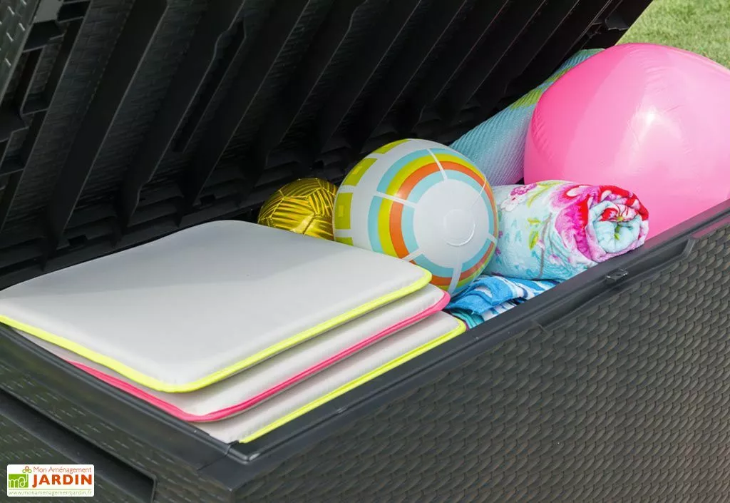 Keter Coffre De Rangement En Résine Tressée Tropic 302L 5 Keter Coffre De Rangement En Résine Tressée Tropic 302L – Image 3