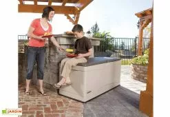 Coffre De Rangement Intérieur/Extérieur En Polyéthylène 492L Lifetime (152x61x67cm) -Abri et rangement boutique coffre resine lifetime 60012 2