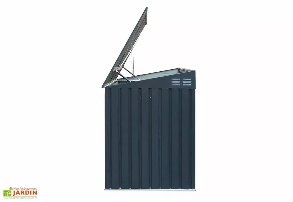 Westmann Cache-Poubelle Extérieur En Acier 100 X 235 X 131 Cm (3 Poubelles) 5 Westmann Cache-Poubelle Extérieur En Acier 100 X 235 X 131 Cm (3 Poubelles) – Image 3