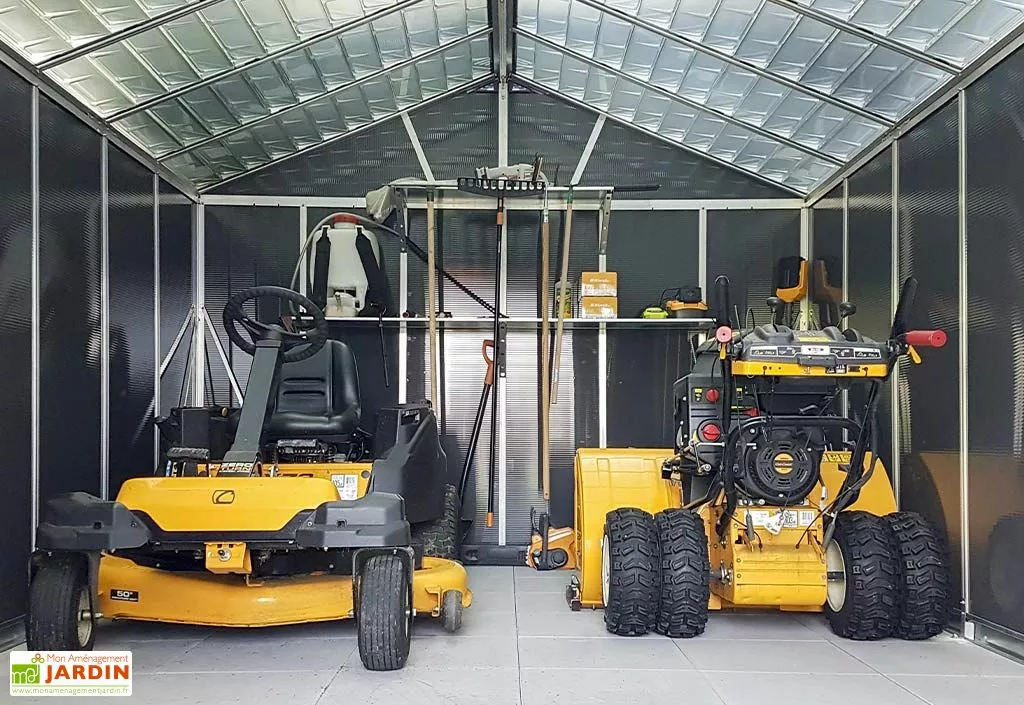 Canopia Abri De Jardin En Polycarbonate Et Aluminium Yukon 20 M² - Gris 7 Canopia Abri De Jardin En Polycarbonate Et Aluminium Yukon 20 M² - Gris – Image 5