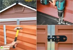 Abri De Jardin Skylight 2,1 M² Ambre | Palram - Canopia -Abri et rangement boutique details abri jardin skylight palram