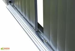 Spacemaker Abri De Jardin En Acier Galvanisé 8,5 M² 13 Spacemaker Abri De Jardin En Acier Galvanisé 8,5 M² -Abri et rangement boutique details porte coulissante abri jardin acier galvanise noir 1