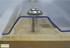 Weka Pergola Bois Adossée Couverte 4x3 Toiture PVC - 424 X 306 Cm -Abri et rangement boutique detailtoiture 1