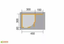 Weka Abri Design Fides 2 (Plusieurs Tailles) 28mm -Abri et rangement boutique dimensions abri fides 300 1