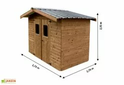 Habrita Abri De Jardin En Bois D’épicéa Traité Toit Bac Acier Thermabri – 5,05 M² 5 Habrita Abri De Jardin En Bois D’épicéa Traité Toit Bac Acier Thermabri – 5,05 M² -Abri et rangement boutique dimensions abri jardin bois thermabri 5 m 2