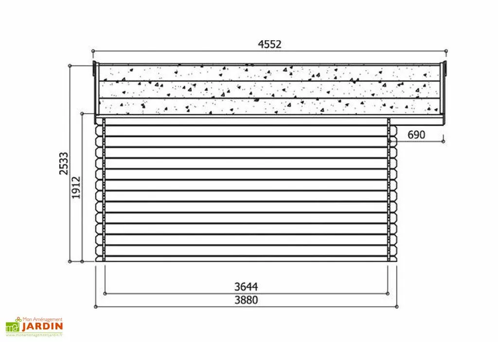 Solid Abri De Jardin Bois Zurich 28mm (508x388cm) Traité En Option 5 Solid Abri De Jardin Bois Zurich 28mm (508x388cm) Traité En Option – Image 3