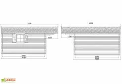 Solid Abri De Jardin Bois Chamonix 40mm (478x418cm) -Abri et rangement boutique dimensions chalet s8981