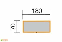 Weka Coffre De Jardin En Bois De Pin Traité Et Tôle Galvanisée 78 X 188 Cm -Abri et rangement boutique dimensions coffre jardin bois pin weka