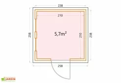 Telluria Abri De Jardin En Acier Galvanisé Porte Unique Luminato - 5,6 M² 11 Telluria Abri De Jardin En Acier Galvanisé Porte Unique Luminato - 5,6 M² -Abri et rangement boutique dimensions luminato 2424