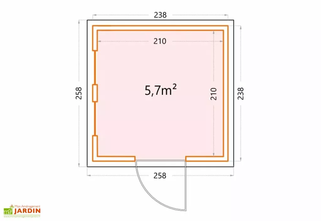Telluria Abri De Jardin En Acier Galvanisé Porte Unique Luminato - 5,6 M² 7 Telluria Abri De Jardin En Acier Galvanisé Porte Unique Luminato - 5,6 M² – Image 5