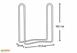 Shelter Logic Porte-bûches En Acier Inoxydable – 122 Cm 11 Shelter Logic Porte-bûches En Acier Inoxydable – 122 Cm -Abri et rangement boutique dimensions porte buches