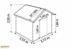 Grosfillex Abri De Jardin PVC Utility 11 9 Grosfillex Abri De Jardin PVC Utility 11 -Abri et rangement boutique dimensions utility11 3d