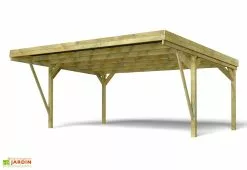 Forest Style Carport En Bois De Pin Traité Autoclave 30,9 M² - Double Victor Design -Abri et rangement boutique double victor design fond blanc