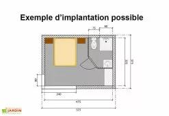 M² Espace Jardin Bungalow Design Studio (515x375) -Abri et rangement boutique exemple d implantation bungalow angle