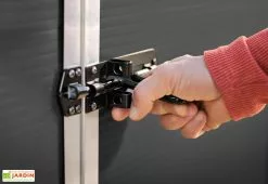 Canopia Abri De Jardin En Aluminium Et Polycarbonate 227 Cm – Rubicon Anthracite -Abri et rangement boutique fermeture porte abri jardin rubicon canopia palram