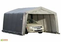 Shelter Logic Garage Souple Et Mobile En Acier Et Polyéthylène 18 M² - 5 X 3,5 M