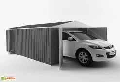 Easyshed Garage En Métal Galvanisé XXL Grande Longueur 20 M²