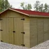 Habrita Garage En Bois D’Épicéa Brut 15 M² 1 Habrita Garage En Bois D’Épicéa Brut 15 M² -Abri et rangement boutique garage bois epicea brut 15 m