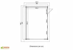 Lasita Garage En Bois D’Épicéa Brut Porte Basculante Canberra 18 M² 7 Lasita Garage En Bois D’Épicéa Brut Porte Basculante Canberra 18 M² -Abri et rangement boutique garage bois epicea brut porte double basculante canberra 18 m 4