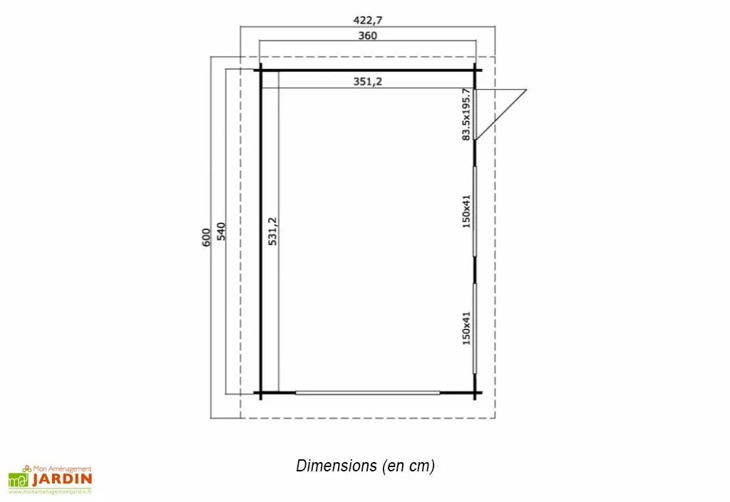Lasita Garage En Bois D’Épicéa Brut Porte Basculante Canberra 18 M² 5 Lasita Garage En Bois D’Épicéa Brut Porte Basculante Canberra 18 M² – Image 3