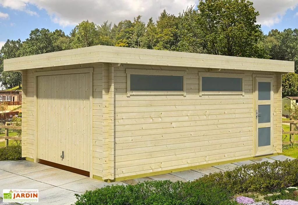 Lasita Garage En Bois D’Épicéa Brut Porte Basculante Canberra 18 M² 3 Lasita Garage En Bois D’Épicéa Brut Porte Basculante Canberra 18 M²