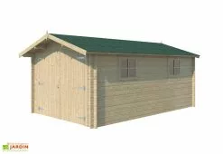Gardenas Garage En Bois D’Épicéa Double Porte 16 M²