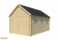 Gardenas Garage En Bois D’Épicéa Avec Toit En Shingle Gloucester 17 M²